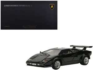Lamborghini Countach 5000S Black 1/43 Diecast Car Model by Autoart