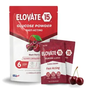 Fast Acting Glucose Powder Packets – Instant Dissolve, No Water Needed | 15g Pure Dextrose | Waterproof SlimPaks | Made in USA | Gluten-Free Oral Glucose Supplement