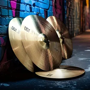 PD MC100 Titanium Alloy Cymbal, Suitable For Native Drum Cymbals, Cymbal, Factory Wholesale, Includes A Cymbal Bag. It Features A Deep, Resonant Tone, A Must-have For Percussionists.