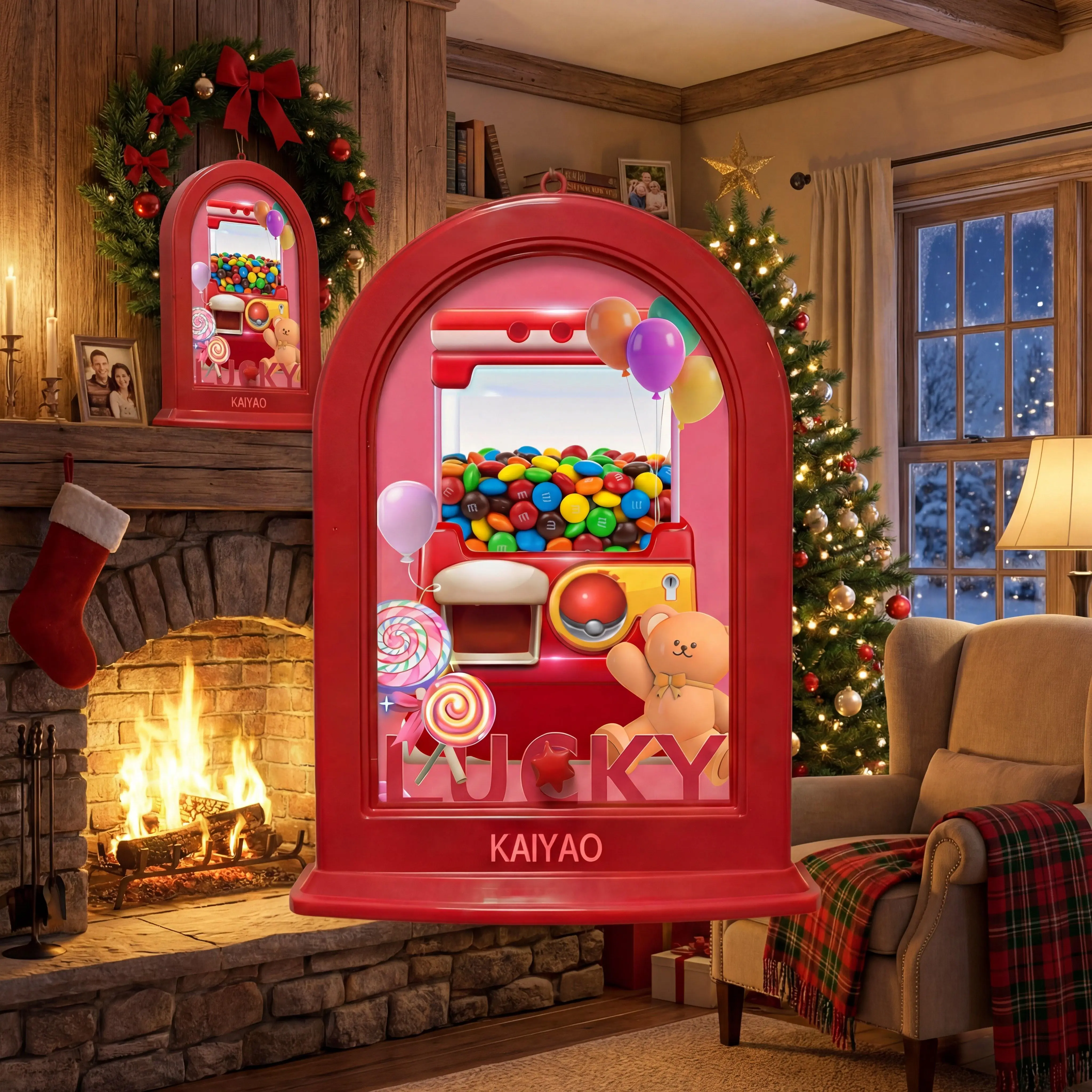 Arched Boxed Rotatable PVC/ABS Clear Plastic Candy Dispenser with Lid - Wall-Mounted Moisture-Proof Jar, Portable Home Organizer for Dorm Decor, Women's Gift