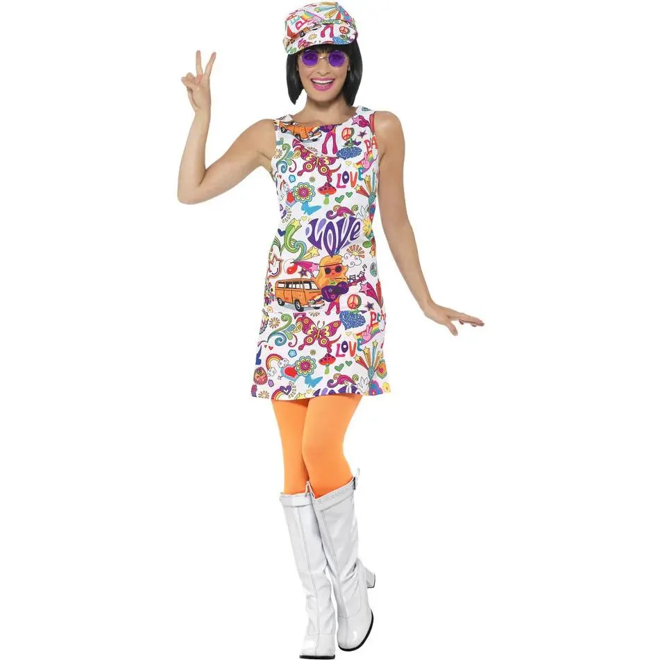 Womens 60's Groovy Chick Costume