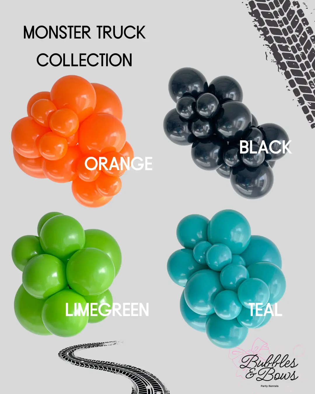 DIY Monster Truck Balloon Garland Kit