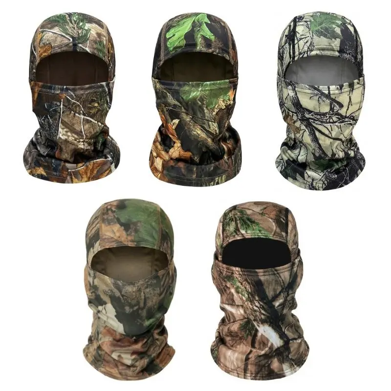 Yeomoo 5-Pack Tactical Camo Balaclava Set - UV Protection Face Mask & Neck Gaiter | Breathable Full Face Cover for Hunting, Fishing, Cycling & Outdoor Sports - Unisex Shiesty