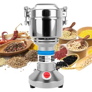 Electric Grain Mill , 550g  Stainless Steel Flour Mill, Professional  &  Pulverizer, 110V Heavy Duty Dry   Machine for Grainsn Corn Coffee Pepper & Seasonings