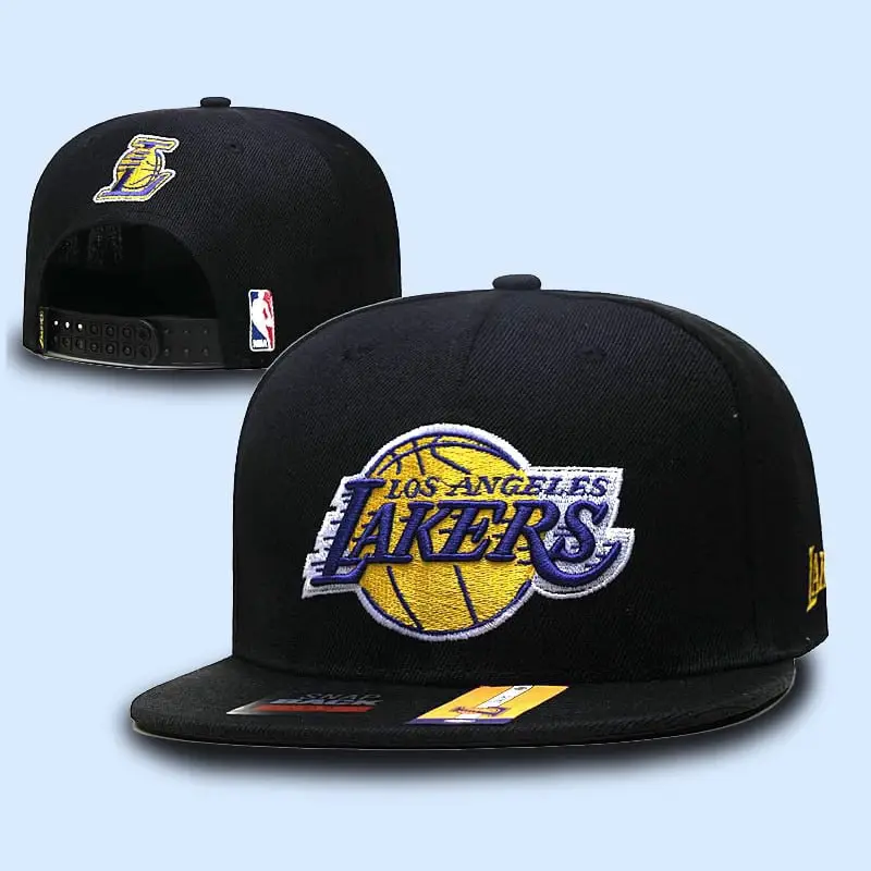 Los Angeles Lakers Snapback Hat Adjustable Flat Brim NBA Basketball Cap Embroidered Unisex