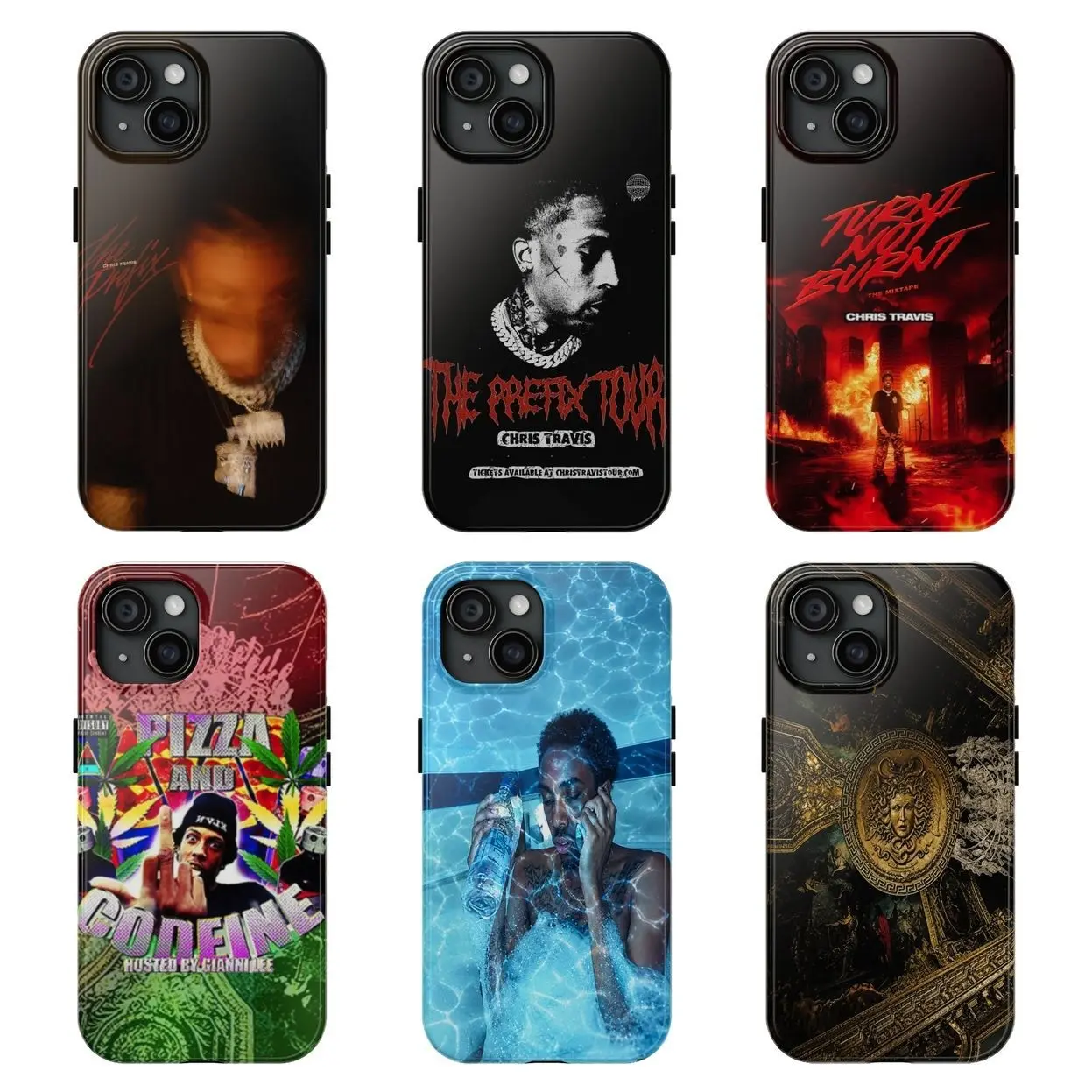 Chris Travis Phone Case for iPhone & Samsung Galaxy, Underground Memphis Rap Aesthetic, Raider Klan Fan Gift, Gen Z Streetwear Vibes, Viral TikTok Trend USA 2026, Dark Trap Inspired Design, Cool Alternative Hip Hop Style A