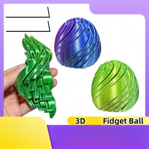 Desktop Decoration 3D Printed Stress Relief Slime Transforming Fidget Ball