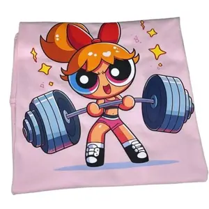 Cute Powerpuff Blossom Girls Gym Shirt, Family Matching TShirt, Animation Character T-Shirt, Girl Power Tees, Hero Girl Gift Shirt, Powerpuff Girls Merch (Only Shirt)