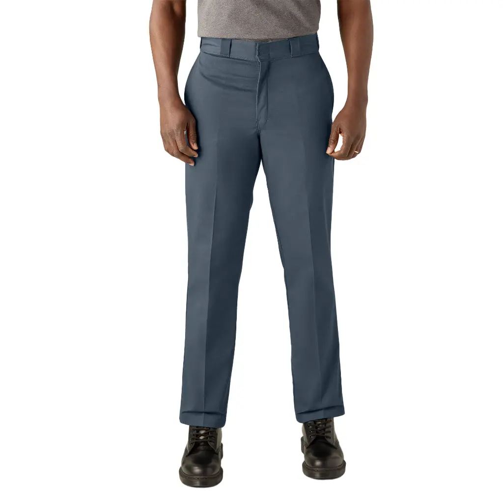 Dickies Men's Original 874® Work Pants - Air Force Blue Plain Menswear Workwear, All Seasons, Durable Cotton Twill, Reinforced Seams, Wide Tunnel Belt Loops, Relaxed Fit, Straight Leg, Machine-Washable