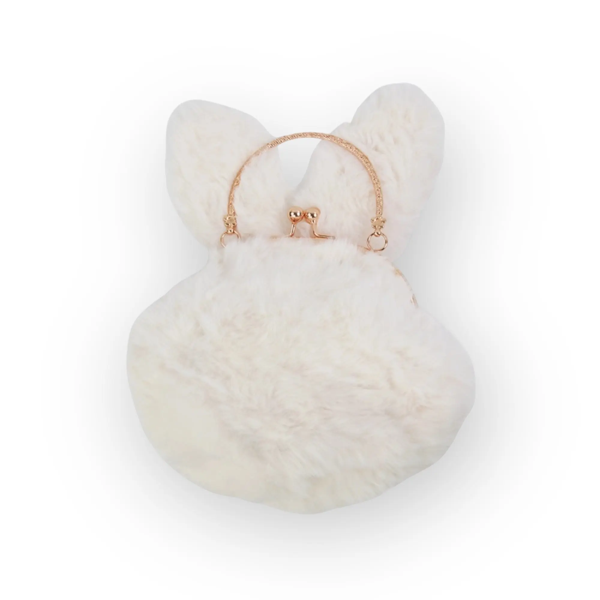 Fur Bunny Purse - Cream