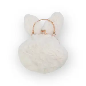 Fur Bunny Purse - Cream