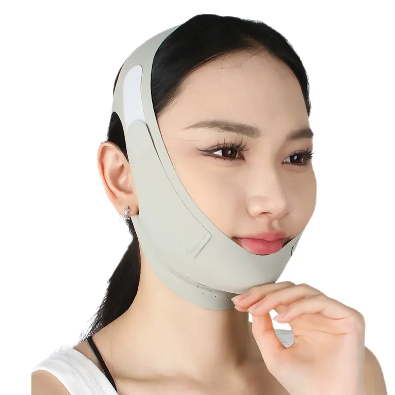 Women's V-Shaped Double Chin Tightening Band - Skincare Tool for Contraction, Comfortable Sleep Wear