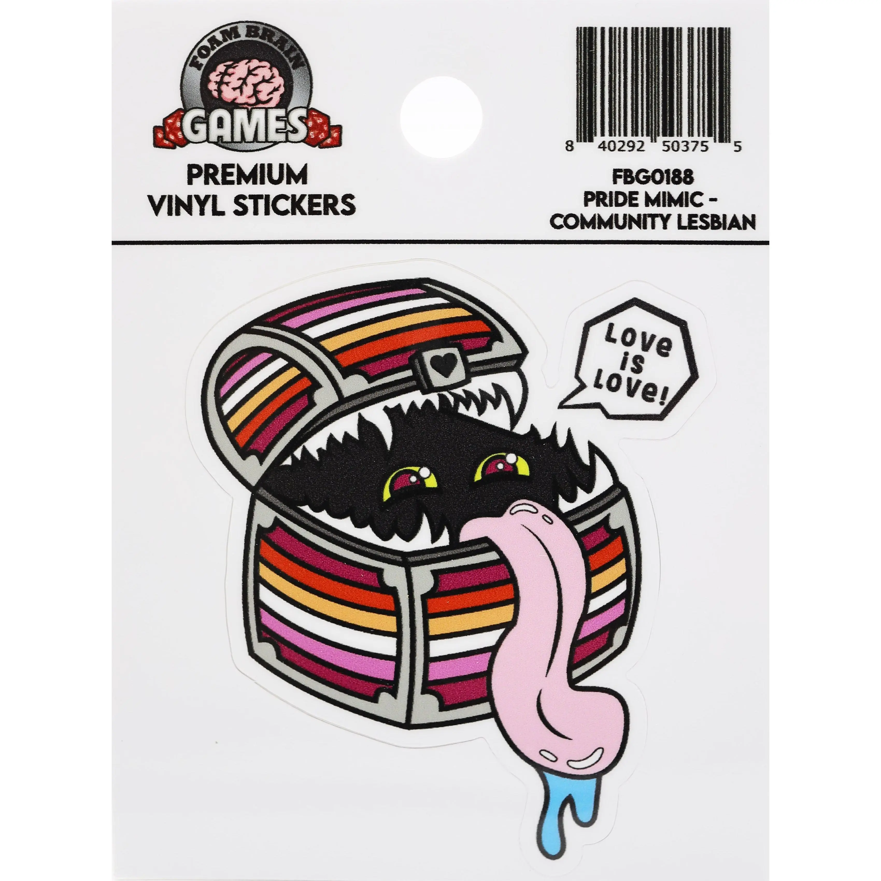 Pride Mimic Sticker: Lesbian
