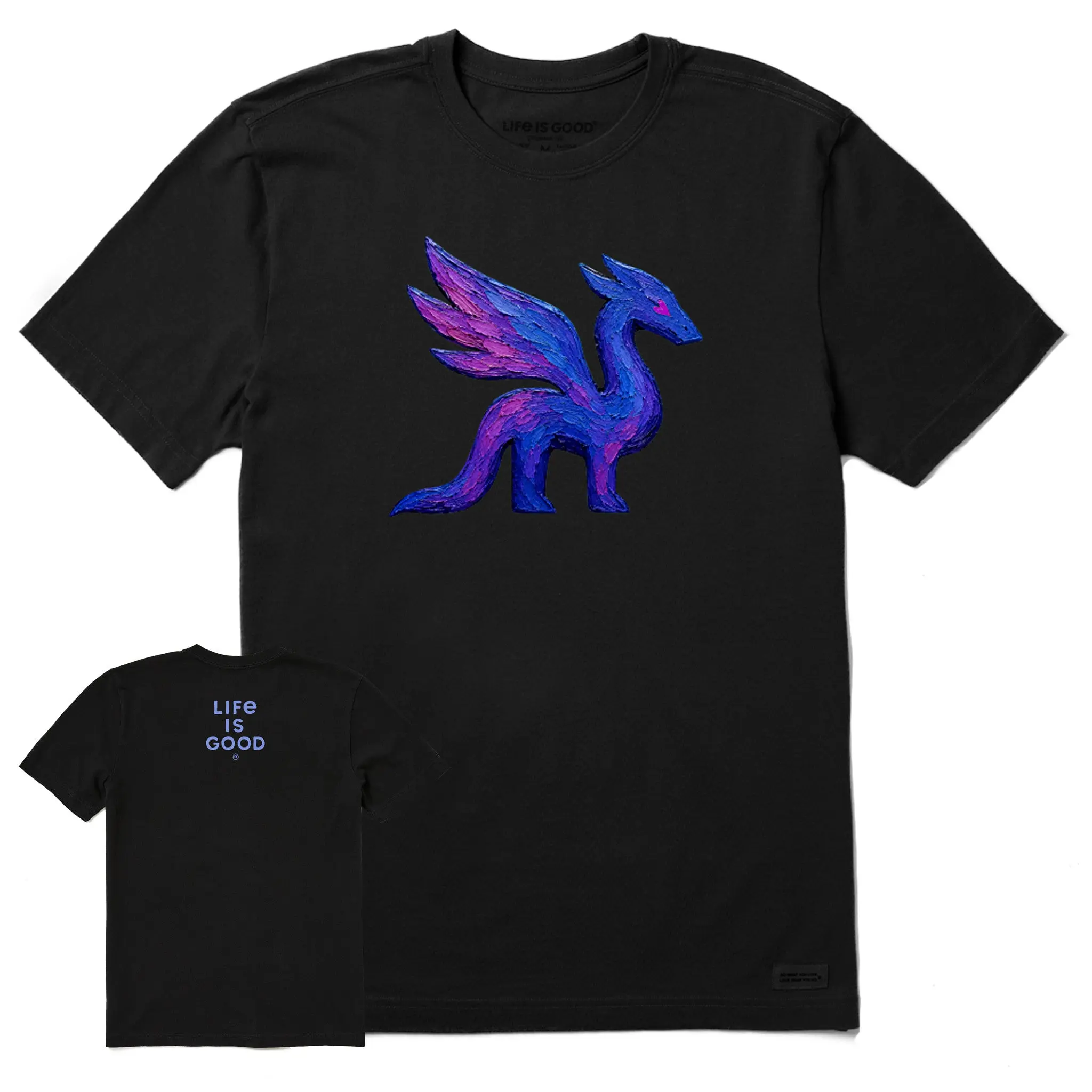 Men's Dragon Painting Short Sleeve Crusher Tee