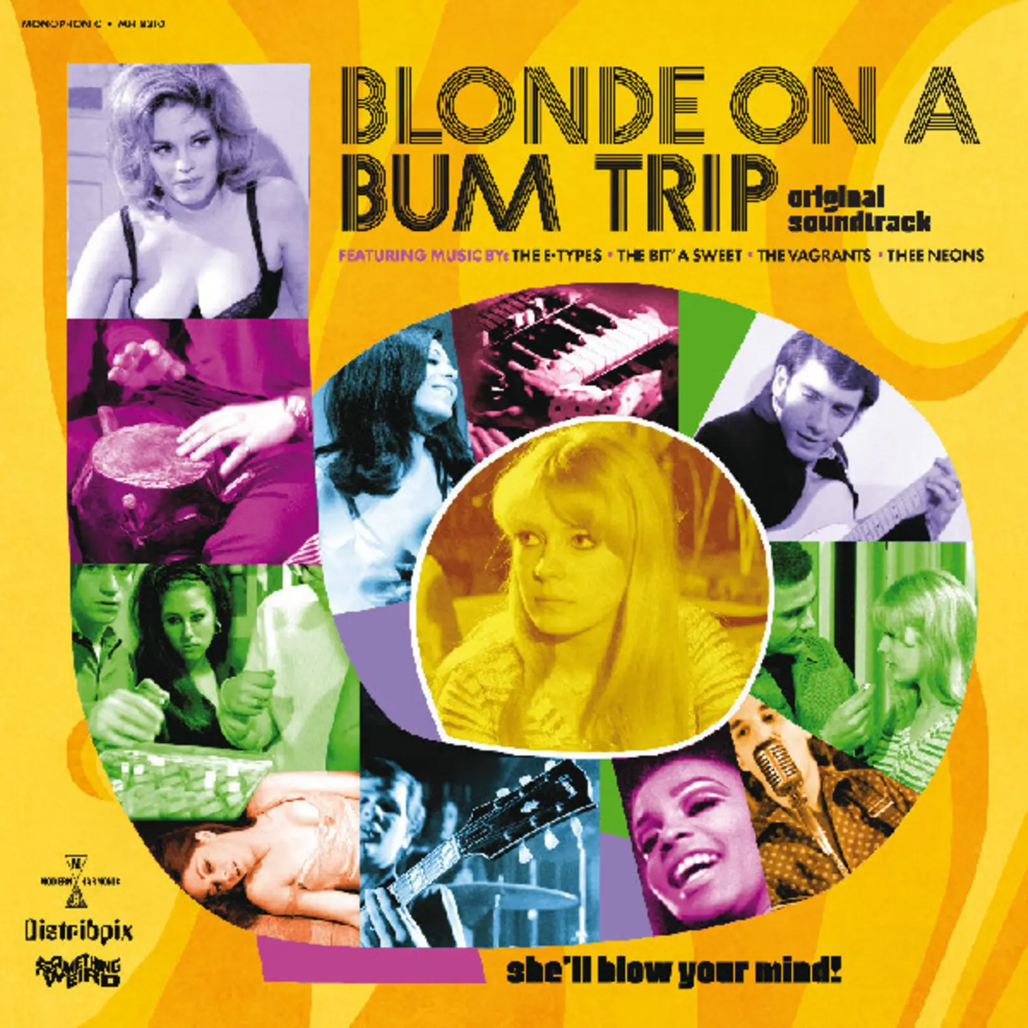 The E-Types - Blonde On A Bum Trip (Original Soundtrack)  [VINYL RECORD - LP] Clear Vinyl, Orange