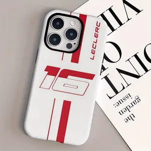 Phone Case: Charles Leclerc 16-Series F1 Cool 2-in-1 Film Case – Tough Dual-Layer Design for Superior Protection, Durable and Drop-Resistant, Suitable for iPhone 17, 16, 15, 14, 13, 12, 11, 8, Plus, Pro, Max, a Perfect Birthday Gift for Friends