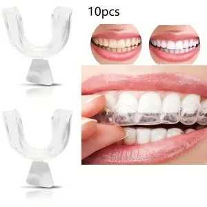 Clear Mouth Guard Set for Grinding Teeth, 2-Pack Reusable Sleep Aid, Ideal for Adults, Perfect Sports Accessory, Great Gift Idea