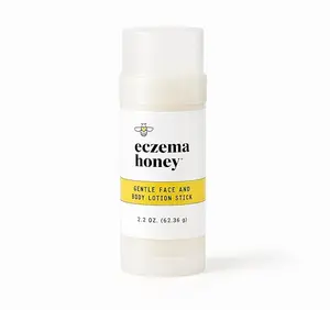 Eczema Honey Gentle Face & Body Lotion Stick - Hands-Free, Fragrance-Free, Sulfate-Free, Paraben-Free Formula with Mango Butter, Coconut Oil, & Chamomile for Dry Skin Comfort
