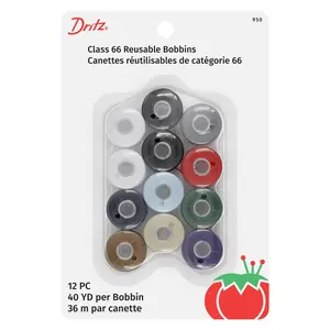 Class 66 Reusable Bobbins, Assorted, 12 pc