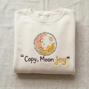 Embroidered Copy Moon Joy Shirt, Artemis II Moon Shirt, NASA Vinyl Shirt, Space Quote Shirt, Moon Landing Shirt, NASA Astronaut Shirt