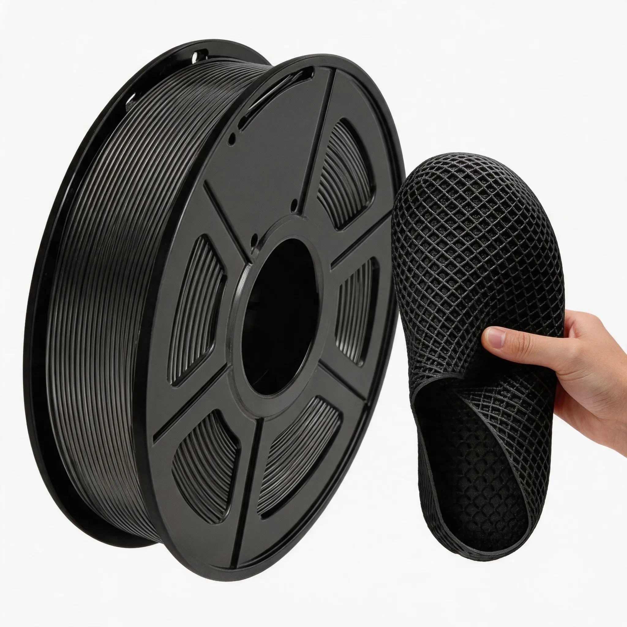 Tpu 3D Printer Filament 1.75mm, High-Speed 95a Tpu Material, 250g Flexible 3D Print Filament, Quick Printing, +/- 0.03mm Precision