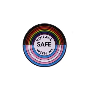 You Are Safe With Me Enamel Pin