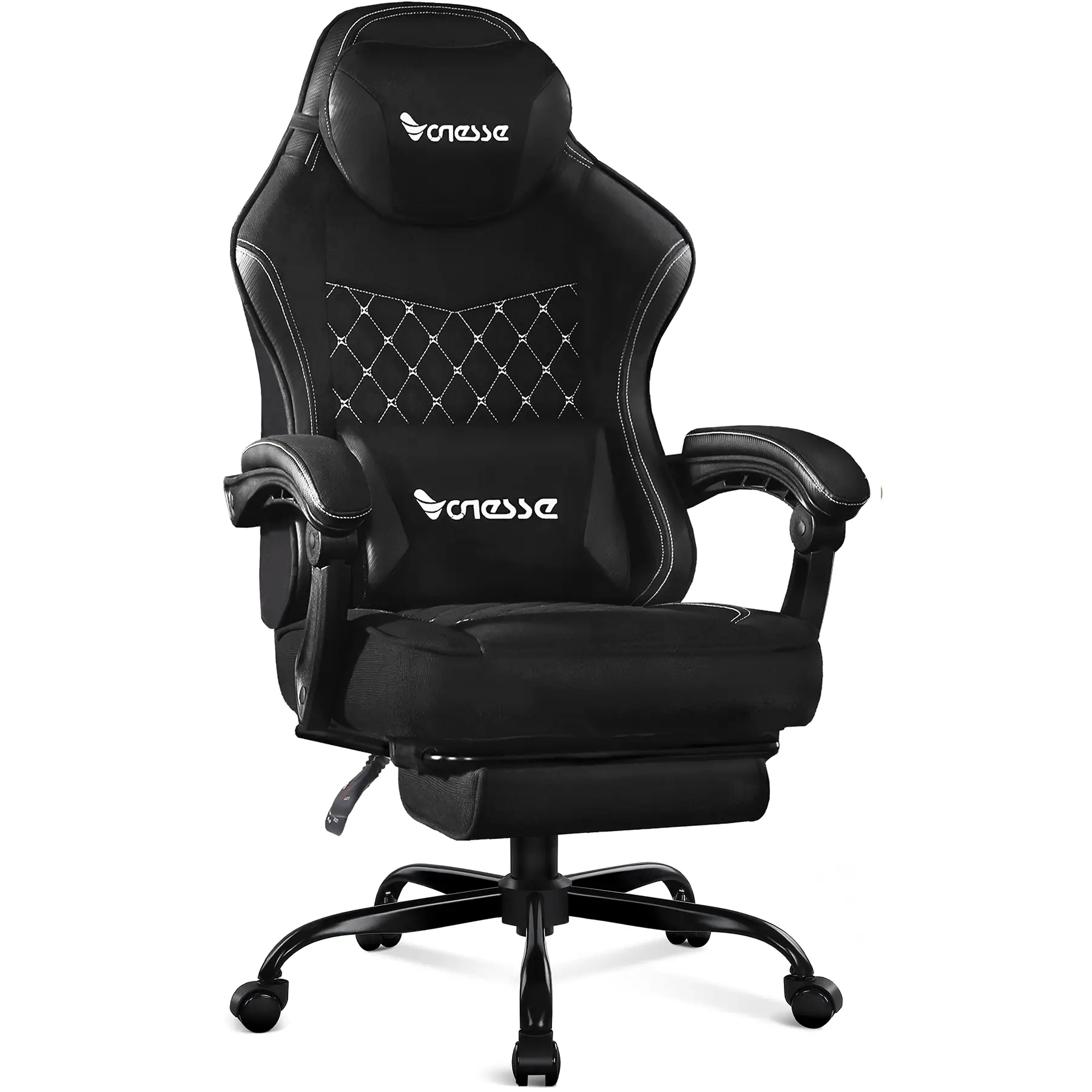 【 Today's flash sale】Vonesse Adult Gaming Chair, High Back Computer Chair, Large Gaming Chair with Foot Pedal and Massage Function, 160° Tilt Gaming C