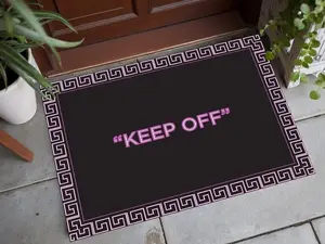 Keep Off,Keep Off Mop,Pink Frame Keep Off Doormat,Pink Flower Keep Off Doormats,Keep Off Live Pink Mop,Bath Keep Off Mops,Doormat Pink Frame