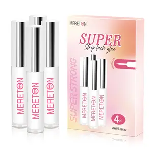 Waterproof 4 pcs Super Strong Hold Clear Eyelash Glue Long-Lasting Strip Lash Glue