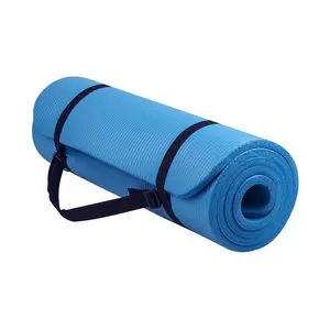 Balance From Fitness Yoga 71x24in Anti Tear Yoga Mat with Carrying Strap – Extra Long & Wide, High Density Non Slip Exercise Mat for Women Men, Thick Cushion for Pilates, Home Gym, Floor Workout