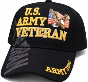 U.S Army Veteran Black Cap 0002