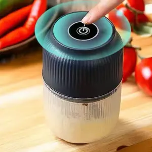 Electric Mini Food Shredder USB Rechargeable Meat Grinder Wireless Garlic Puree Maker Portable Kitchen Vegetable Chopper for Onion Ginger Chili