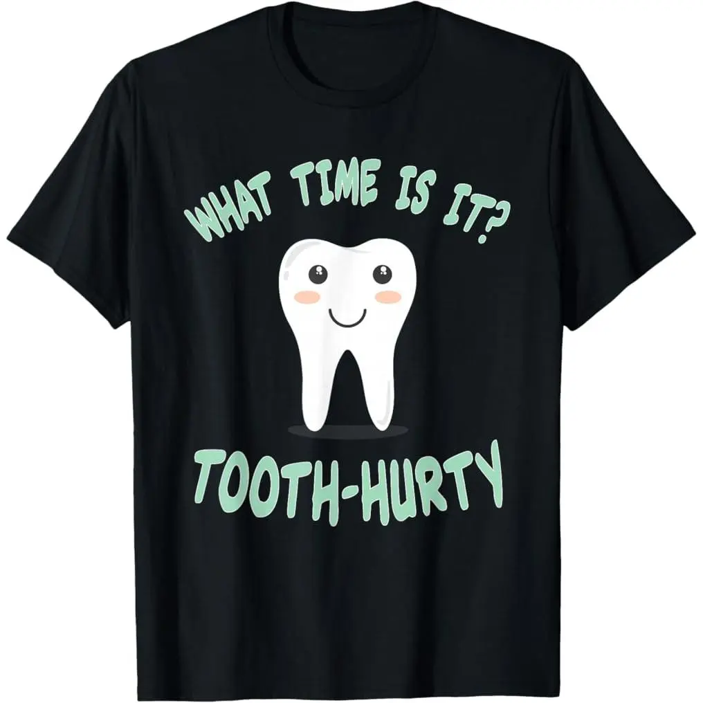 100% Premium Cotton graphic tees Dental / Dentist funny Joke - Tooth Hurty - Gift T-shirt T-Shirt