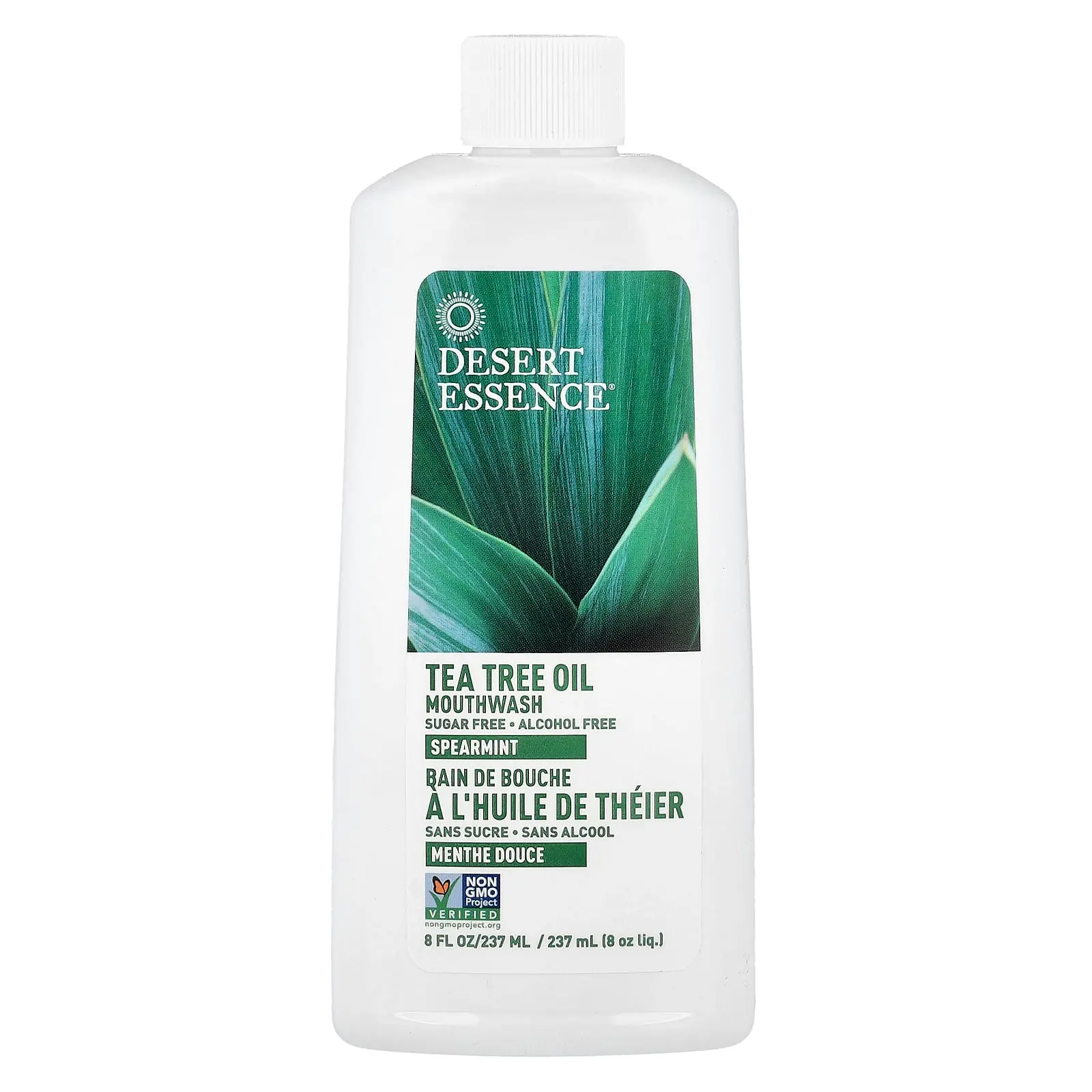 Desert Essence Tea Tree Oil Mouthwash, Spearmint , 8 fl oz (237 ml)