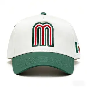 Mexican Flag Snapback Hat with Embroidered M Logo & Flag Patch for Men Women Adjustable Fit Ideal for Cinco de Mayo Parties Festivals & Sports Casual Streetwear Gift