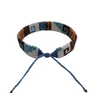 Unisex Bracelet Woven Macrame Thread Peruvian Handicraft Cusco