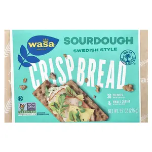 Wasa Flatbread Crispbread, Sourdough, 9.7 oz (275 g) Wasa Flatbread Crispbread, Sourdough, 9.7 oz (275 g)