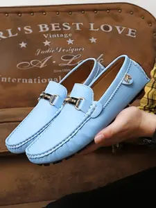 Men's Business Comfort Loafers, Soft Sole Driving Shoes, Slip-On Flat Boat Shoes, Elegant Party Dance & Walking Shoes, PU Leather Upper