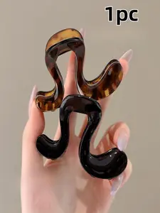 Women's High Ponytail Hair Clip, New Premium Quality, Designed for Back of Head, Arc-Shaped Hair Accessory, Casual Style, Ponytail Claw Clip