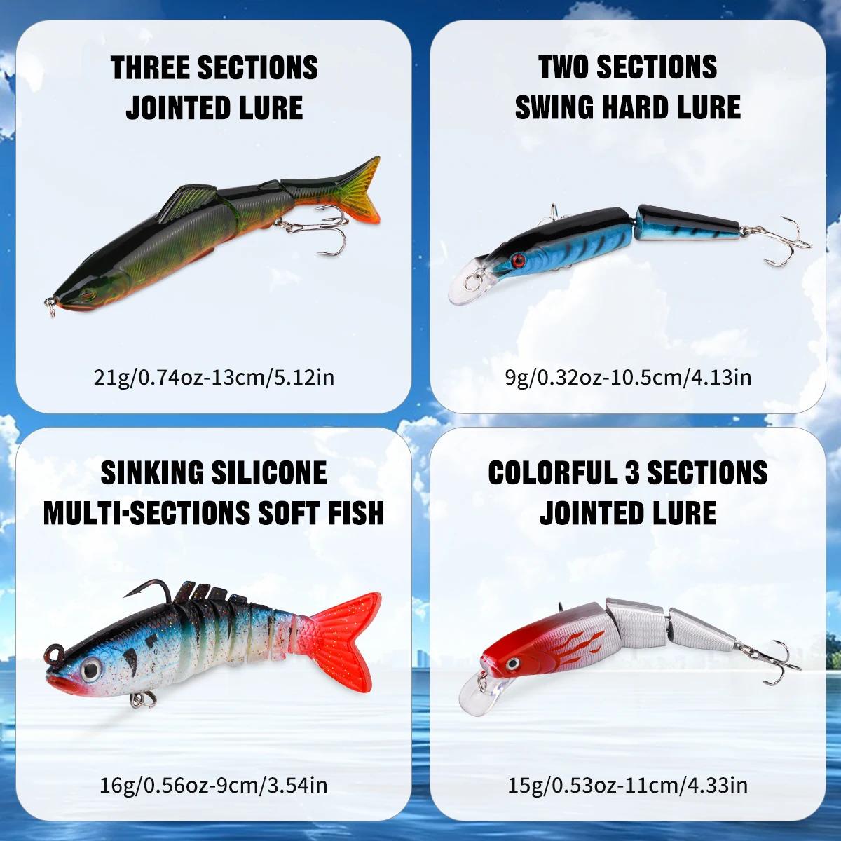 25pcs/set Multi Section Fish Top Water Propeller Bait Simulation Duck Decoy Frog Accessory Set for Sea Bass Freshwater Fishing