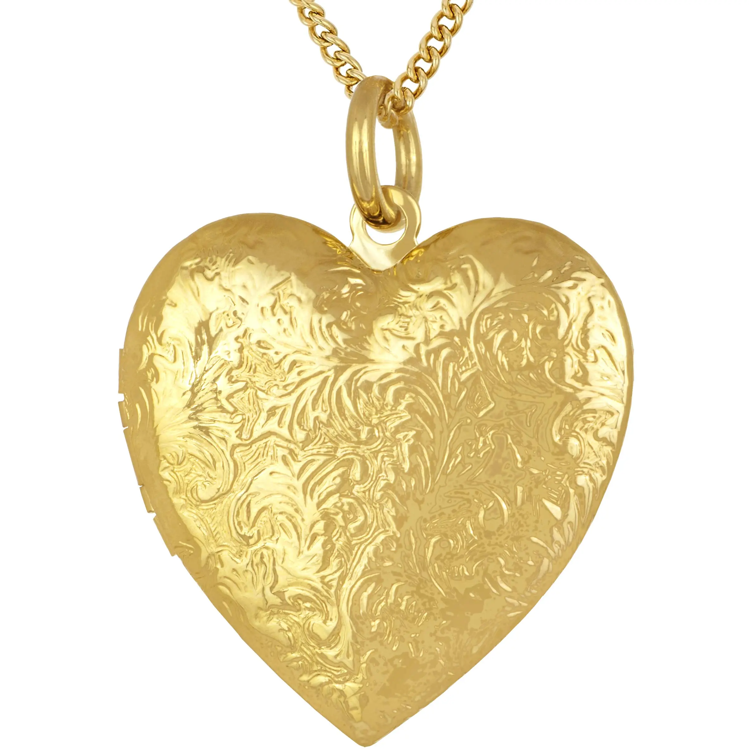 Big Gold Locket with Chain