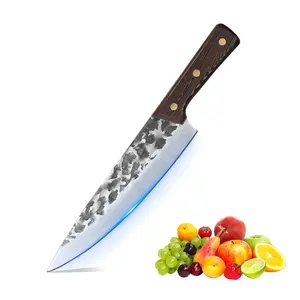 8-inch Chef Knife, Chef Knives from Japan, Professional Hand Forged Kitchen KnifeProfessional Hand Forged Kitchen Knife, Japanese Chef Knives, High Carbon Steel Cooking Knife for Meat Sushi Vegetables