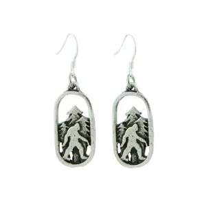 Enchanted Wilderness Bigfoot Dangle Earrings