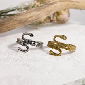 Snake Wrap Cuff Bracelet, Adjustable Serpent Bracelet, Gothic Snake Arm Cuff, Boho Statement Jewelry, Gold Silver Snake Bracelet Gift