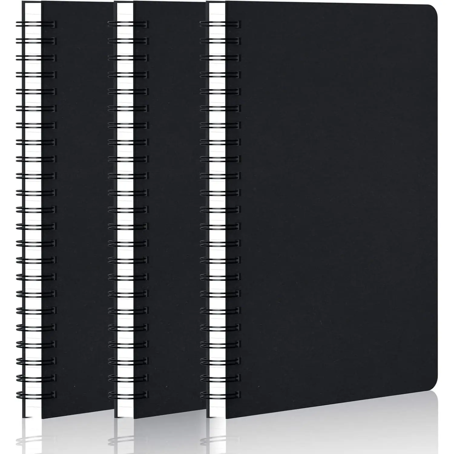 Graph Paper Spiral Notebook, A5 3Pack 5.5"x8.3" 120 Pages Hardcover PaperNotebook Journals, Wirebound Journal Sketch Notebook for Math and Science Students Engineering Artist Drawing