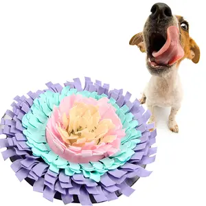 Snuffle Mat, Interactive Sniff Mat for Dogs Slow Eating and Keep Busy, Adjustable Dog Digging Toys Encourages Natural Foraging Skills and Mental Stimulation, Interactive Feed Puzzle for Boredom,