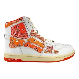Amiri Skel Top Sneaker High Bandana Orange White Multi