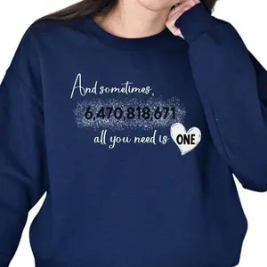 One Tree Hill Sweatshirt featuring Peyton Sawyer and Lucas Scott Quote - Unisex Crewneck Sweatshirt