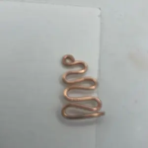 Goddess Nose Ring Adjustment - Copper Coiled Design Component