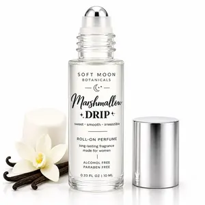 Marshmallow Drip Roll-On Perfume Oil  Long Lasting Sweet Smooth Scent | Alcohol Free Fragrance Oil | Travel Size Perfume for Women
